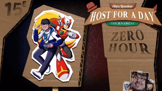 a flyer for a host for a day tournament