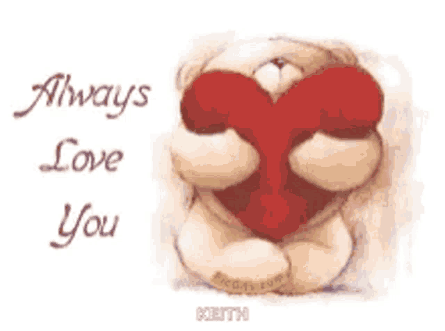a teddy bear is holding a red heart in its paws .