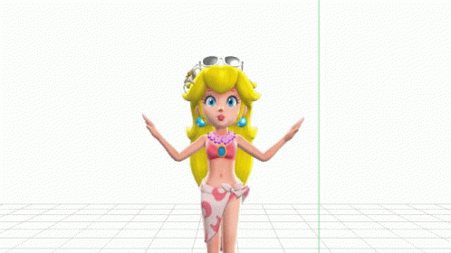 Super Mario Odyssey Princess Peach GIF - Super Mario Odyssey Princess Peach Swimsuit GIFs