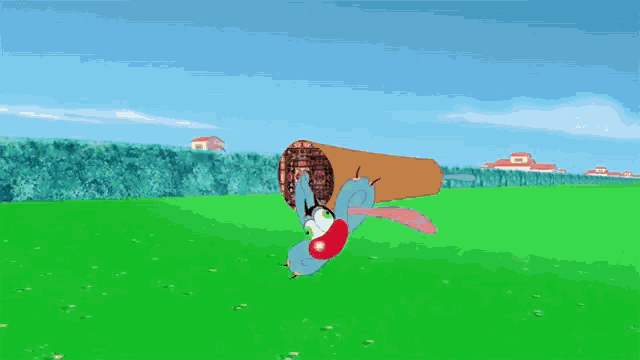 a cartoon drawing of a sausage and a waffle cone