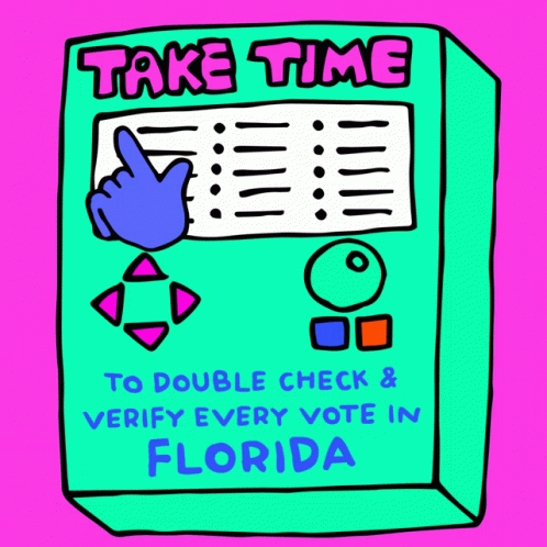 Every Vote In Florida Take Time GIF - Every Vote In Florida Take Time Take Time To Double Check GIFs