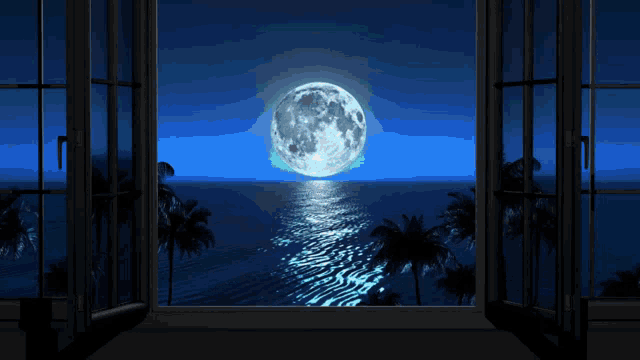 an advertisement for starlink satellites shows a full moon in the ocean