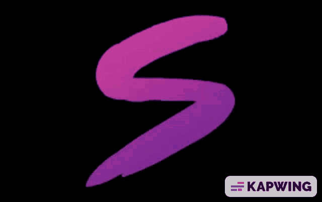 a purple and blue swirl with a star in the middle and the word kapwing on the bottom