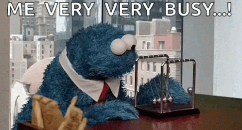 Cookie Monster Very Busy GIF - Cookie Monster Very Busy Pendulum GIFs