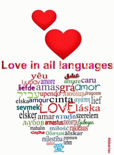 Animated Greeting Card Love In All Languages GIF - Animated Greeting Card Love In All Languages GIFs