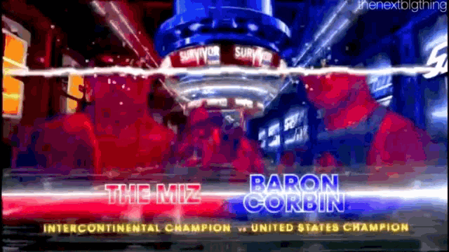 the miz and baron corbin are fighting for the intercontinental championship
