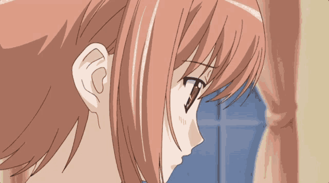 a close up of a girl 's face in a cartoon