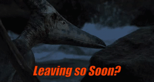 Jurassic Park Pterodactyl GIF - Jurassic Park Pterodactyl Leaving So Soon GIFs