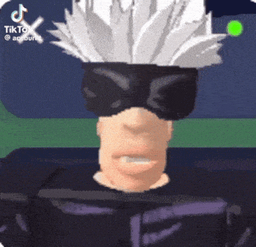 a cartoon character wearing a mask and a feathered head .