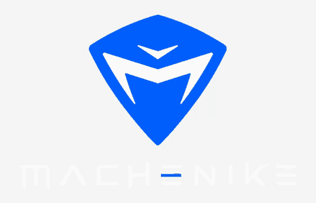 a blue shield with a white m and the word machinike below it