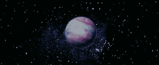 a purple and blue planet with the words j balvin on it