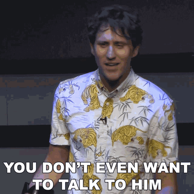 You Dont Even Want To Talk To Him Josh Sundquist GIF - You Dont Even Want To Talk To Him Josh Sundquist You Dont Even Like Him GIFs
