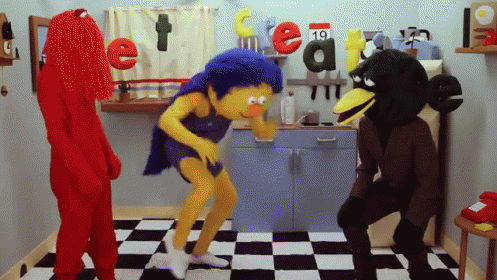 Bees GIF - Dont Hug Me Im Scared Puppets Dancing GIFs