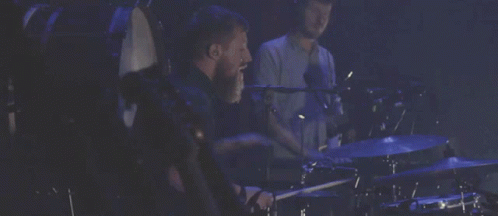 Drumming To The Beat Drummer GIF - Drumming To The Beat Drummer Head Bop GIFs