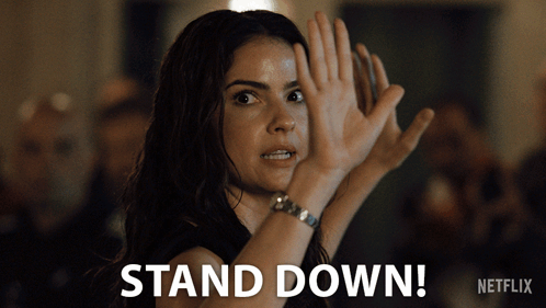 Stand Down Ava Winters GIF - Stand Down Ava Winters Obliterated GIFs