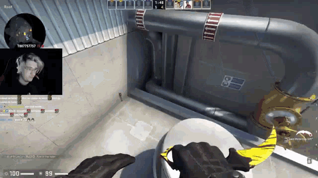 a video game screen shows a man smoking a cigarette while playing a game