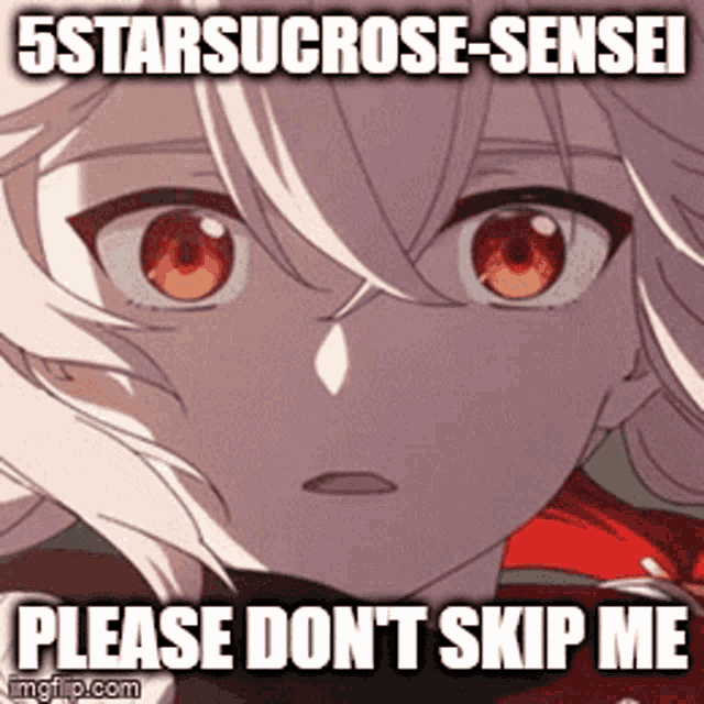 a picture of a girl with a caption that says please don t skip me