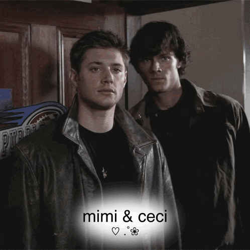 a photo of a man with the words mimi & ceci on it