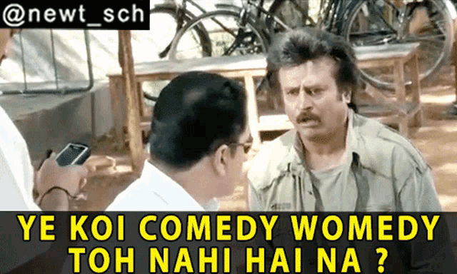 Ye Koi Comedy Womedy To Nahi Hai Na Rajnikanth GIF - Ye Koi Comedy Womedy To Nahi Hai Na Rajnikanth Sivaji The Boss GIFs