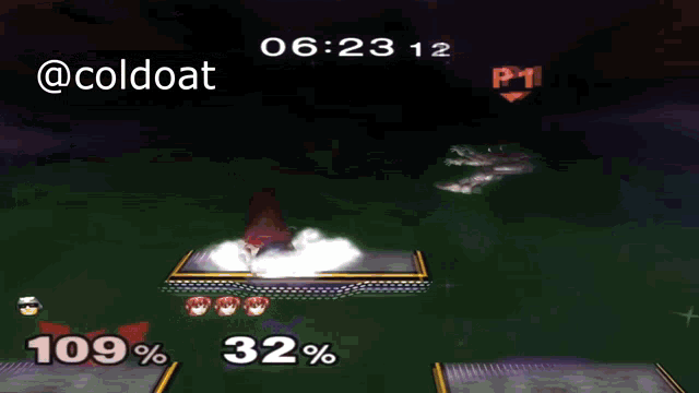 a screenshot of a video game with a score of 109 32