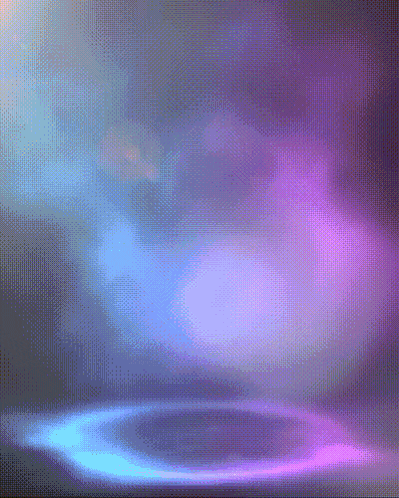 a purple and blue background with a circle of light