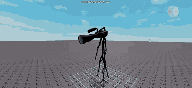a video game with a camera on a tripod and the words www.bandicam.com on the bottom