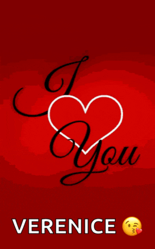 a red background with the words " i love you "