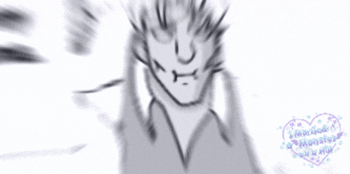 a black and white drawing of a person 's face with a heart in the corner