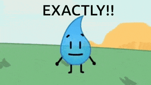 a cartoon character with a smiley face and the words exactly written below it