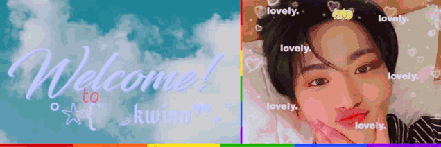 a welcome to kwim banner with a picture of a young boy