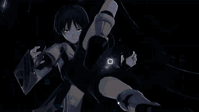 a dark background with a few lines of light coming out of it