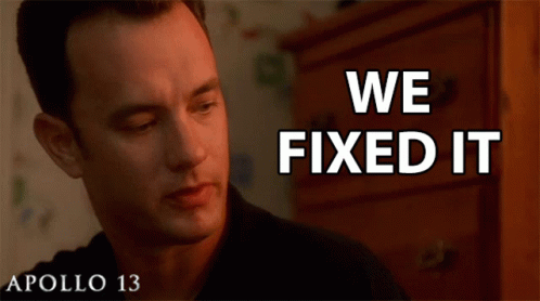 We Fixed It Tom Hanks GIF - We Fixed It Tom Hanks Jim Lovell GIFs