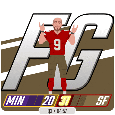 a cartoon of a football player with the number 9 on his shirt