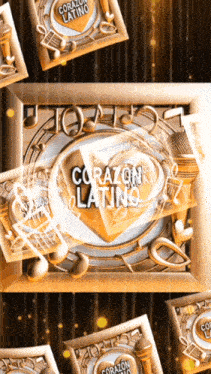 a picture of a heart that says corazon latino on it