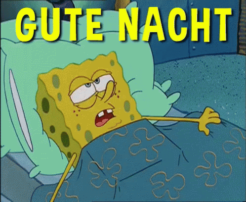 Gute Nacht Spongebob - Gute Nacht GIF - Gute Nacht Gute Nacht Spongebob Spongebob Squarepants GIFs