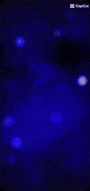 a screen shot of a purple and blue glowing object with the caption capcut