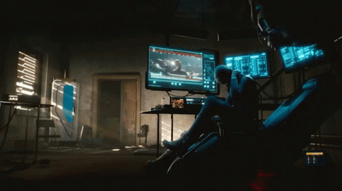 Disconnecting From Vr Cyberpunk2077 GIF - Disconnecting From Vr Cyberpunk2077 Unplugging GIFs