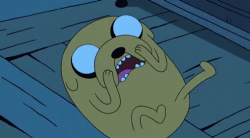 Scared Jake GIF - Adventure Time Scream Freak Out GIFs