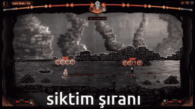 a screenshot of a video game with the words " siktim sirani " on the bottom