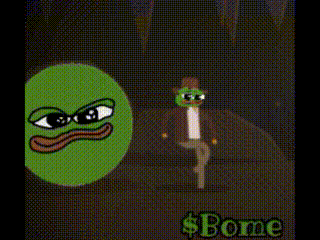 a cartoon of a man standing next to a green circle with a smiley face on it .