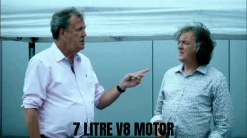 Clarkson V8 Top Gear V8motor GIF - Clarkson V8 Top Gear V8motor 7litre V8motor GIFs
