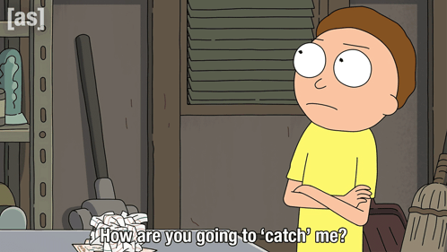 How Are You Going To Catch Me Morty GIF - How Are You Going To Catch Me Morty Rick And Morty GIFs