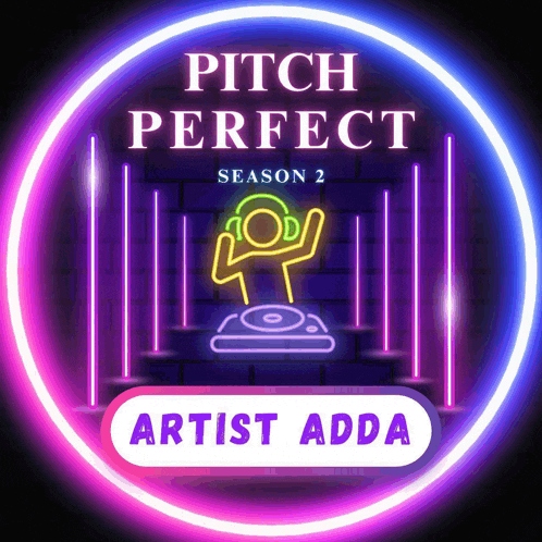 a neon sign for pitch perfect season 2