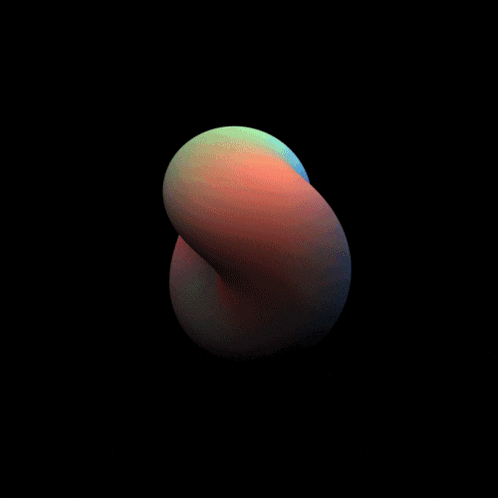 a colorful sphere with a black background is shown