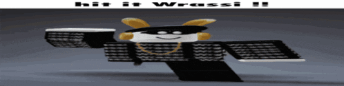 a picture of a cartoon character with the words hit it wrossi