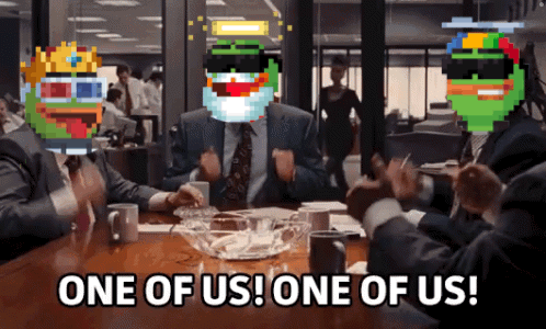 Pepenals One Of Us GIF - Pepenals One Of Us Wolf Of Wall Street GIFs