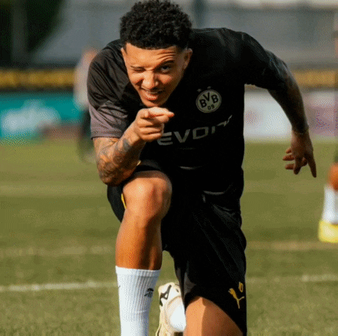 a soccer player with bvb on his shirt