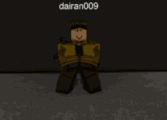 a roblox character with the name dairan009 on the bottom