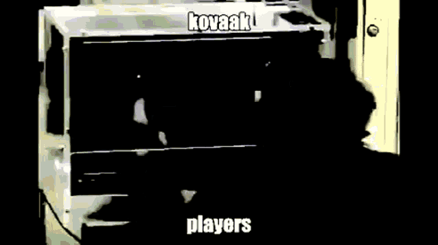a picture of a microwave with the words kovaak players written on it