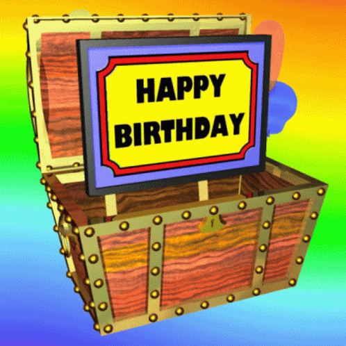 Happy Birthday Message Treasure Chest GIF - Happy Birthday Message Treasure Chest Happy Birthday GIFs